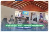 Ñuble: Conversatorio “Mujer y Publicidad" en la comuna de San Nicolás