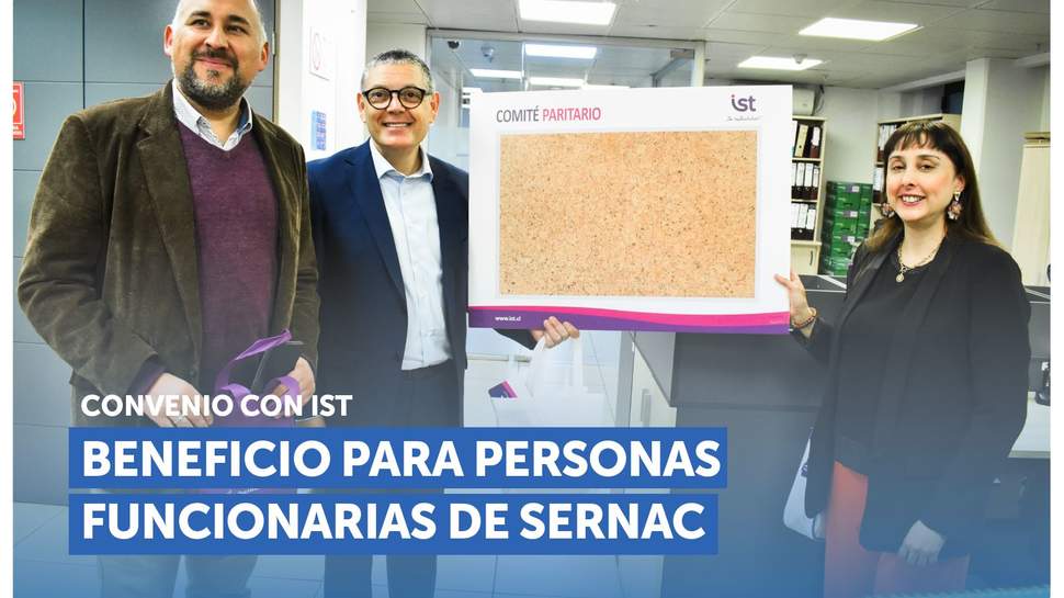 SERNAC anuncia nuevo convenio con el Instituto de Seguridad del Trabajo para beneficio de sus funcionarios SERNAC anuncia nuevo convenio con el Instituto de Seguridad del Trabajo para beneficio de sus funcionarios