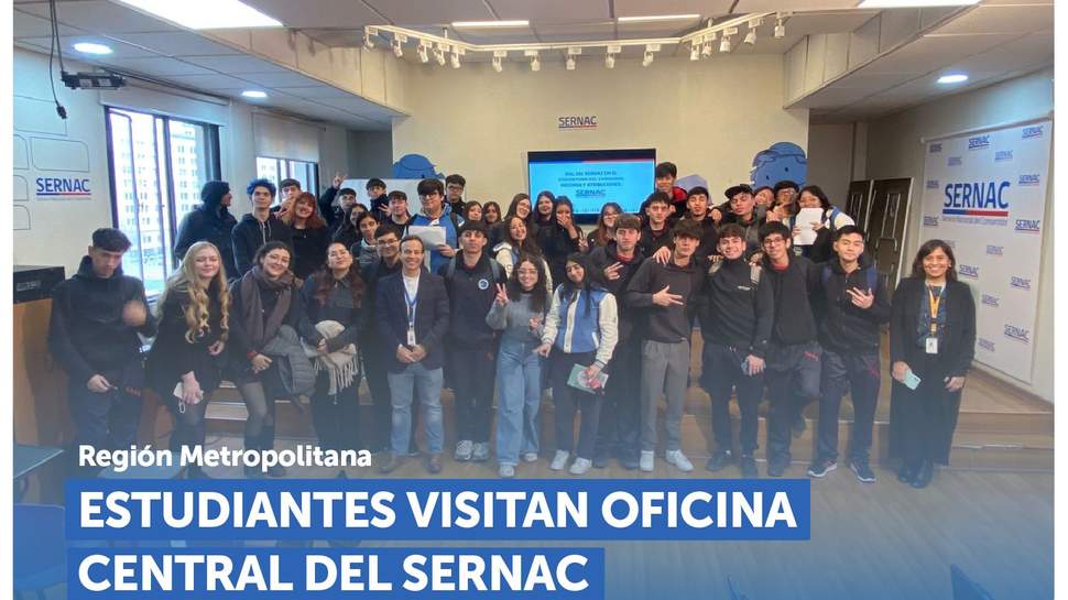 Metropolitana: Estudiantes del Colegio Crescente Errázuriz visitan oficina del SERNAC Metropolitana: Estudiantes del Colegio Crescente Errázuriz visitan oficina del SERNAC