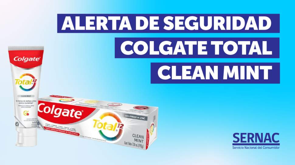 SERNAC emite alerta para pasta dental Colgate: saborizante podría causar efectos adversos SERNAC emite alerta para pasta dental Colgate: saborizante podría causar efectos adversos