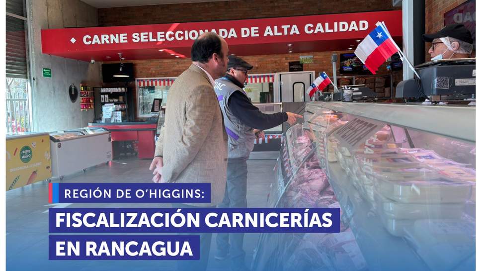 O'Higgins: SERNAC y Seremi de Salud fiscalizan carnicerías en Rancagua