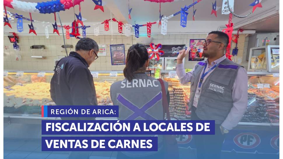 Arica: SERNAC y Seremi de Salud fiscalizaron carnicerías en la capital regional