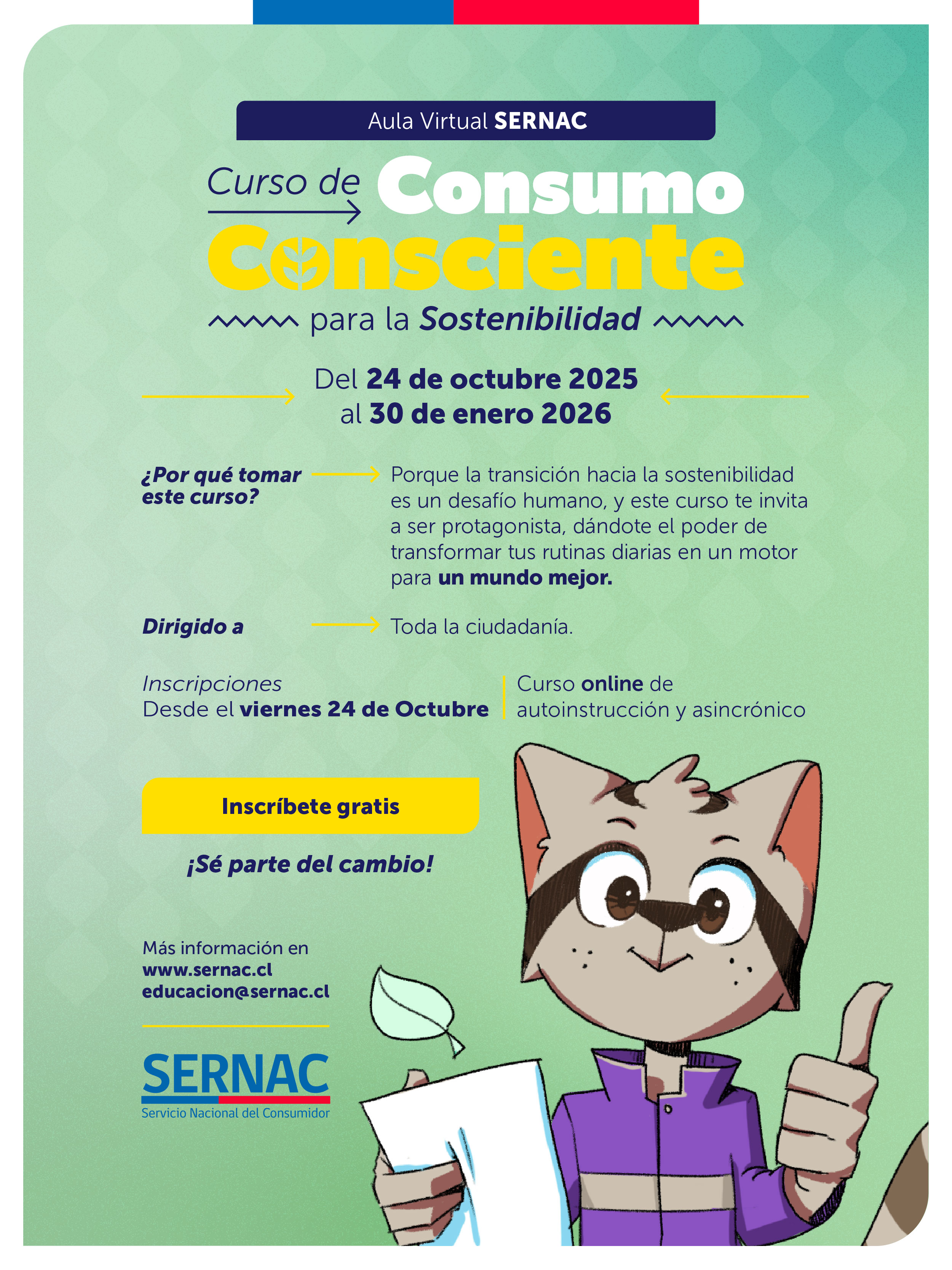 Afiche Curso Consumo Consciente para la Sostenibilidad Afiche Curso Consumo Consciente para la Sostenibilidad