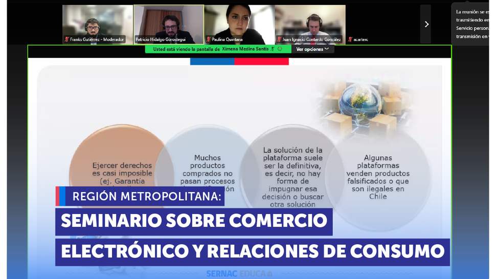 Metropolitana: SERNAC participa en seminario sobre comercio electrónico y relaciones de consumo