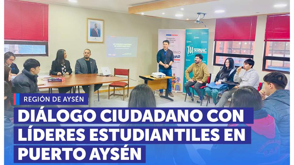 Aysén: Diálogo ciudadano con líderes estudiantiles en Puerto Aysén