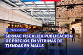 Sernac fiscaliza precios en vitrina de tiendas ubicadas en malls