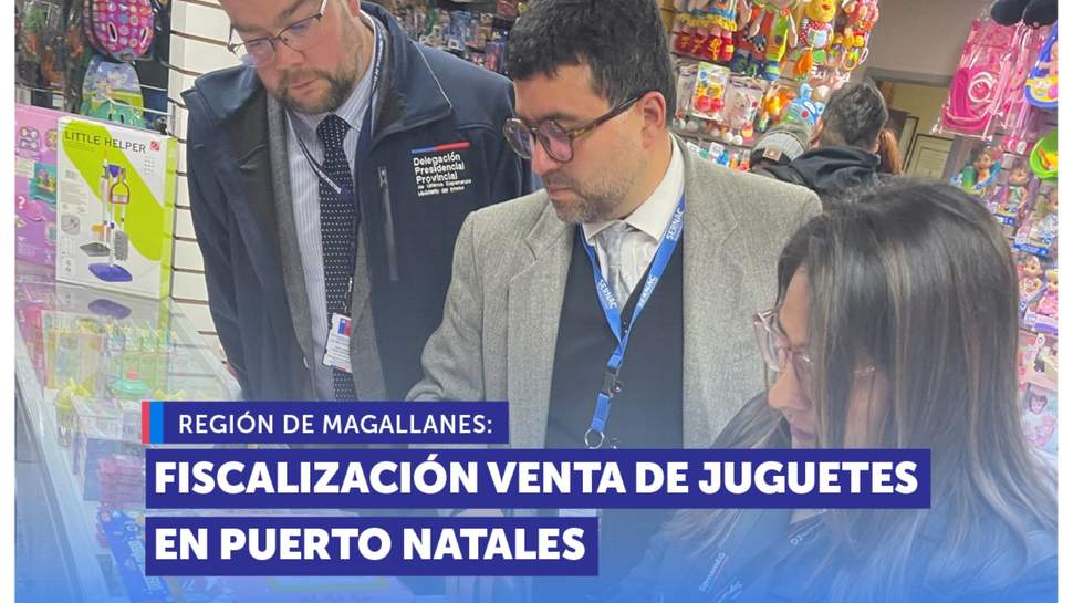 Magallanes: SERNAC fiscaliza venta de juguetes en Puerto Natales en el contexto de Navidad