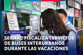 SERNAC fiscaliza los servicios de buses interurbanos del país durante las vacaciones