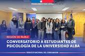 Ñuble: Conversatorio a estudiantes de psicología de la Universidad del Alba