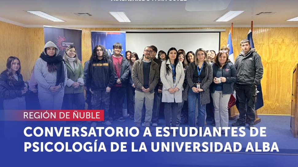 Ñuble: Conversatorio a estudiantes de psicología de la Universidad del Alba