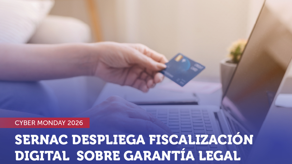 Cyber Monday: El SERNAC despliega fiscalización digital sobre garantía legal