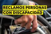 Reclamos personas con discapacidad Reclamos personas con discapacidad