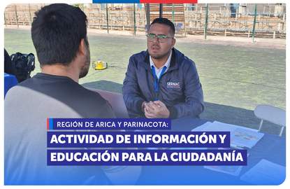 Arica: SERNAC participó en actividad informativa y educativa en el Estadio Carlos Dittborn