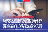 SERNAC oficia a empresas de telecomunicaciones tras reclamos por migración de clientes al operador Tuves