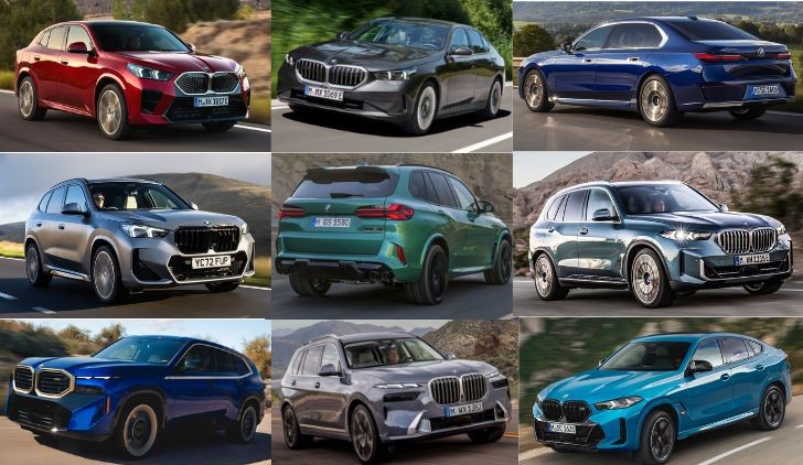 Vehículos marca BMW, modelos X5M, X6M, X1, X2, X5, X6, X7, XM, Serie 5, Serie 7