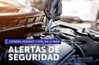 SERNAC emite alerta de seguridad para 21 modelos de autos Citröen, Peugeot y Opel SERNAC emite alerta de seguridad para 21 modelos de autos Citröen, Peugeot y Opel