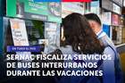SERNAC fiscaliza los servicios de buses interurbanos del país durante las vacaciones
