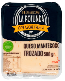 Alimento Queso Mantecoso “La Rotunda, Lote T3180726, julio - agosto 2026. Alimento Queso Mantecoso “La Rotunda, Lote T3180726, julio - agosto 2026.